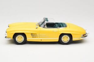 Mercedes 300 SL W198 Roadster Hardtop Signal Yellow Minichamps 1:18 180039044 Metaal — afbeelding 5 van 9