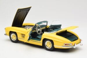 Mercedes 300 SL W198 Roadster Hardtop Signal Yellow Minichamps 1:18 180039044 Metaal — afbeelding 6 van 9