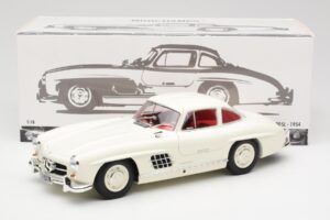 Mercedes 300 SL W198 Wit Minichamps 1:18 180039006 Metaal — afbeelding 8 van 8