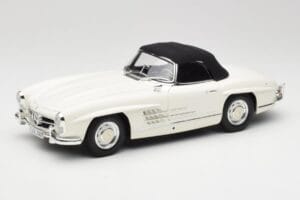 Mercedes 300 SL W198 Roadster Wit Met Softtop Minichamps 1:18 180039034 Metaal — afbeelding 3 van 9