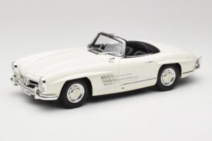 Mercedes 300 SL W198 Roadster Wit Met Softtop Minichamps 1:18 180039034 Metaal