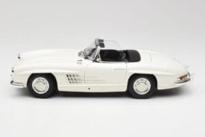 Mercedes 300 SL W198 Roadster Wit Met Softtop Minichamps 1:18 180039034 Metaal — afbeelding 5 van 9