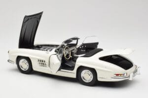 Mercedes 300 SL W198 Roadster Wit Met Softtop Minichamps 1:18 180039034 Metaal — afbeelding 6 van 9