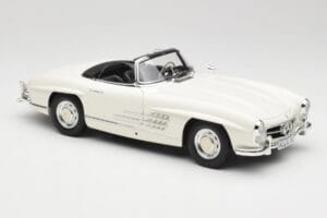 Mercedes 300 SL W198 Roadster Wit Met Softtop Minichamps 1:18 180039034 Metaal — afbeelding 7 van 9
