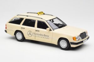 Mercedes 300D S124 T-Model Licht Ivoor Taxi Dealer Editie Norev 1:18 B66040702 Metaal — afbeelding 6 van 8