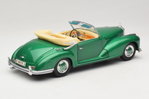 Mercedes 300S Cabriolet Green Metallic Maisto 1:18 52116 Metaal — afbeelding 3 van 7