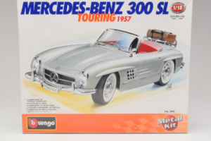 Mercedes 300SL Roadster Zilver Bburago 1:18 7043 Metaal