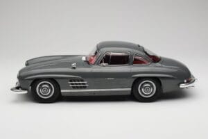 Mercedes 300SL W198 Gullwing Graphite Grey Norev 1:12 123852 Metaal — afbeelding 3 van 6