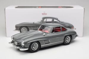 Mercedes 300SL W198 Gullwing Graphite Grey Norev 1:12 123852 Metaal — afbeelding 6 van 6