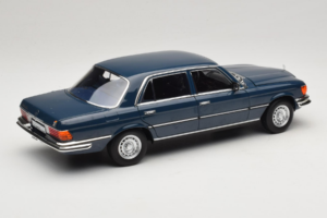 Mercedes 350 SEL W116 Hansa Blue Norev 1:18 183976 Metaal — afbeelding 3 van 8