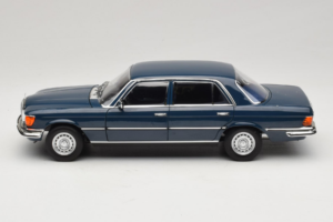 Mercedes 350 SEL W116 Hansa Blue Norev 1:18 183976 Metaal — afbeelding 4 van 8