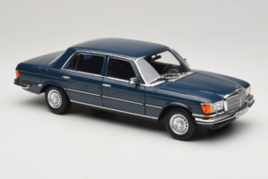 Mercedes 350 SEL W116 Hansa Blue Norev 1:18 183976 Metaal — afbeelding 6 van 8