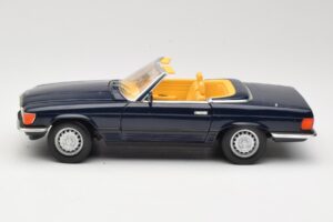 Mercedes 350 SL R107 Donkerblauw Sun Star 1:18 MB003 Metaal — afbeelding 4 van 8