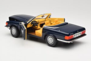Mercedes 350 SL R107 Donkerblauw Sun Star 1:18 MB003 Metaal — afbeelding 5 van 8