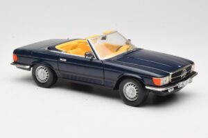 Mercedes 350 SL R107 Donkerblauw Sun Star 1:18 MB003 Metaal — afbeelding 6 van 8