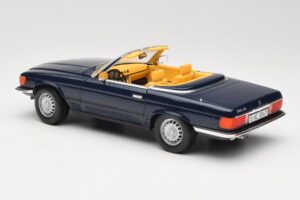 Mercedes 350 SL R107 Donkerblauw Sun Star 1:18 MB003 Metaal — afbeelding 7 van 8