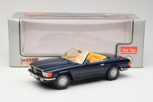 Mercedes 350 SL R107 Donkerblauw Sun Star 1:18 MB003 Metaal — afbeelding 8 van 8