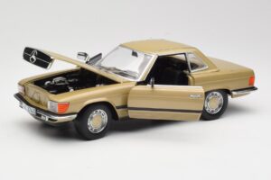 Mercedes 350 SL R107 Goud Sun Star 1:18 MB004 Metaal — afbeelding 2 van 8
