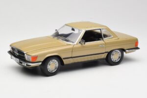Mercedes 350 SL R107 Goud Sun Star 1:18 MB004 Metaal