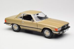 Mercedes 350 SL R107 Goud Sun Star 1:18 MB004 Metaal — afbeelding 6 van 8