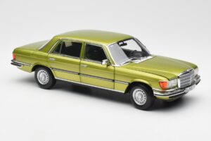 Mercedes 450 SEL W116 Citrus Groen Dealer Editie Norev 1:18 B66040683 Metaal — afbeelding 6 van 8