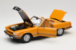 Mercedes 450 SL R107 Cayenne Orange Norev 1:18 183350 Metaal — afbeelding 2 van 10
