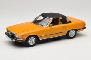 Mercedes 450 SL R107 Cayenne Orange Norev 1:18 183350 Metaal — afbeelding 3 van 10