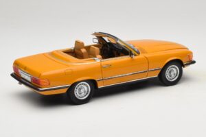 Mercedes 450 SL R107 Cayenne Orange Norev 1:18 183350 Metaal — afbeelding 4 van 10