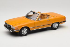 Mercedes 450 SL R107 Cayenne Orange Norev 1:18 183350 Metaal