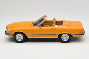 Mercedes 450 SL R107 Cayenne Orange Norev 1:18 183350 Metaal — afbeelding 6 van 10