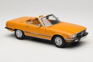 Mercedes 450 SL R107 Cayenne Orange Norev 1:18 183350 Metaal — afbeelding 8 van 10