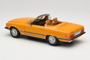 Mercedes 450 SL R107 Cayenne Orange Norev 1:18 183350 Metaal — afbeelding 9 van 10