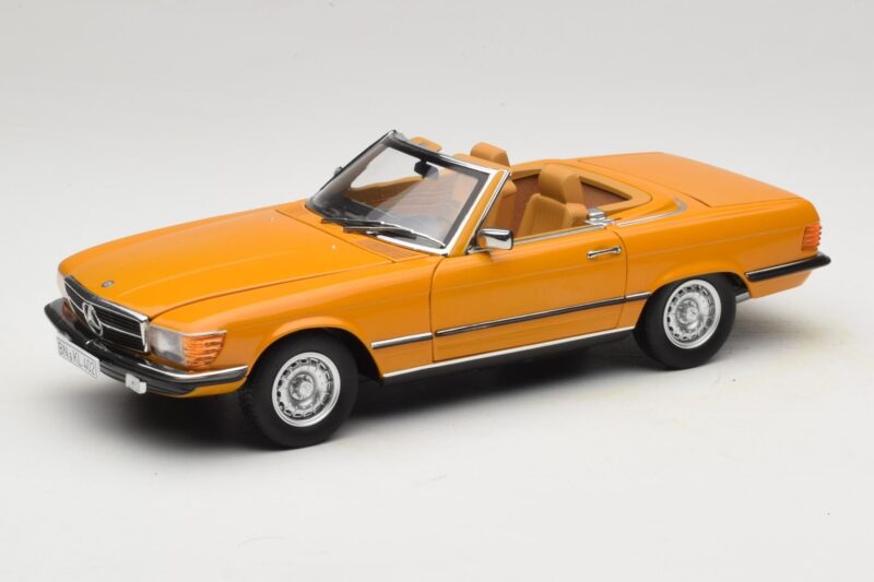 Mercedes 450 SL R107 Cayenne Orange Norev 1:18 183350 Metaal