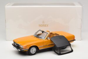 Mercedes 450 SL R107 Cayenne Orange Norev 1:18 183350 Metaal — afbeelding 10 van 10