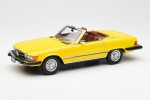 Mercedes 450SL R107 Geel US Version Norev 1:18 183727 Metaal