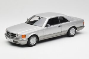 Mercedes 500 SEC C126 Zilver AUTOart 1:18 76212 Metaal