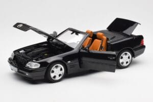 Mercedes SL 500 R129 Zwart Norev 1:18 183750 Metaal — afbeelding 2 van 10