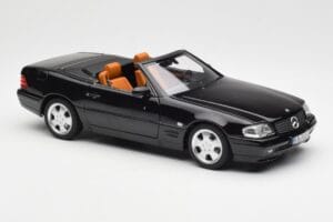 Mercedes SL 500 R129 Zwart Norev 1:18 183750 Metaal — afbeelding 8 van 10