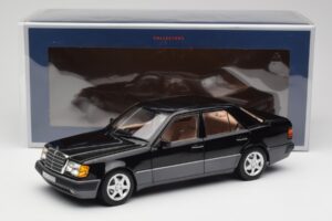 Mercedes 500E W124 Zwart Limited Edition Norev 1:18 183949 Metaal — afbeelding 12 van 12