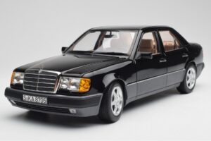 Mercedes 500E W124 Zwart Limited Edition Norev 1:18 183949 Metaal — afbeelding 9 van 12