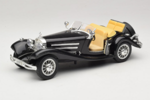 Mercedes 500K Roadster Zwart Bburago 1:18 3020-P2 Metaal — afbeelding 2 van 8