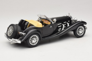 Mercedes 500K Roadster Zwart Bburago 1:18 3020-P2 Metaal — afbeelding 3 van 8