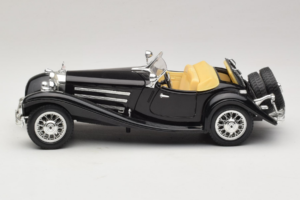 Mercedes 500K Roadster Zwart Bburago 1:18 3020-P2 Metaal — afbeelding 4 van 8