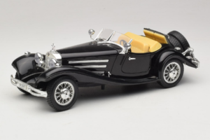 Mercedes 500K Roadster Zwart Bburago 1:18 3020-P2 Metaal