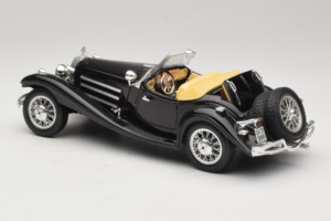 Mercedes 500K Roadster Zwart Bburago 1:18 3020-P2 Metaal — afbeelding 7 van 8