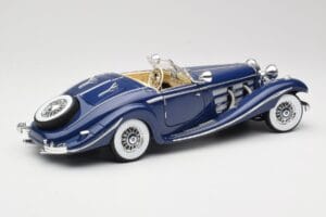Mercedes 500K Special Roadster Blauw Maisto 1:18 56059 Metaal — afbeelding 3 van 8