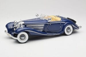 Mercedes 500K Special Roadster Blauw Maisto 1:18 56059 Metaal