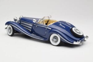 Mercedes 500K Special Roadster Blauw Maisto 1:18 56059 Metaal — afbeelding 7 van 8