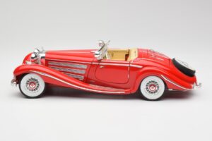 Mercedes 500K Special Roadster Rood Maisto 1:18 56058 Metaal — afbeelding 4 van 8