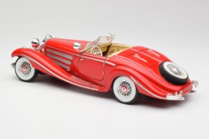 Mercedes 500K Special Roadster Rood Maisto 1:18 56058 Metaal — afbeelding 7 van 8
